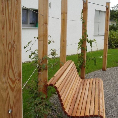 Gartenbank Holz Natur