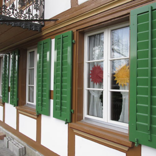 Fensterladen grün