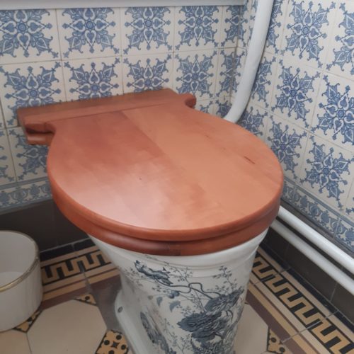 WC Deckel aus Holz