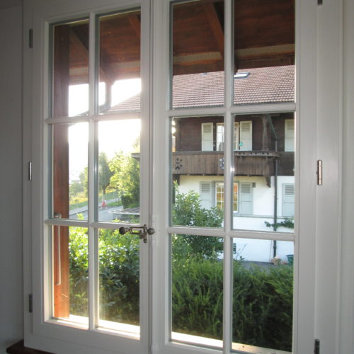 Fenster Holz mit Sprosse